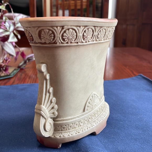 Vintage Antique Schafer and Vater Bisque Jasperware Porcelain Vase Roman Theme - Picture 10 of 14